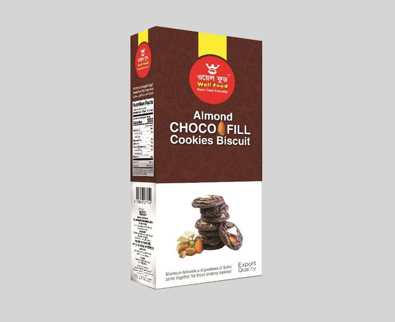 Well Almond Choco Fill Cookies